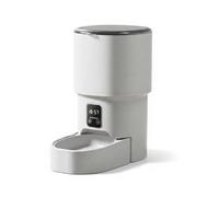 PETSOLA Nourrisseur Connecté par Application Distribution Programmée Distributeur de Croquettes Connecté Alimentation 2 en 1, Distributeur avec Boutons De Minuterie, Gamelle Standard, 4L