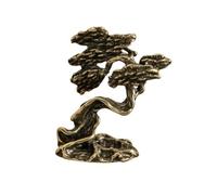 PETSOLA Ornement en Laiton Vintage Décoration | Design Compact Peu Encombrant, Statute d'arbre, Sculpture Décorative, pr Vitrine, Bureau, Collectionneurs