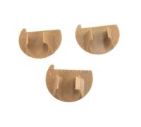 PETSOLA Outil de Couture En 3 Pièces : Gabarit de Couture à Doigt, Règle de Quilting, Gabarits de Couture Essentiels 2/3/4 mm, Outil de Guidage de Couture Pou, Brun