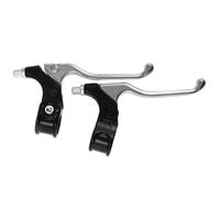 PETSOLA Paire de Leviers de Frein pour Vélo de Route à Pignon Fixe, 22 Mm, Noirs +