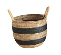PETSOLA Panier de Rangement Tressé pour Plantes, avec Poignées, Organisateur de Petits Objets, Panier Décoratif En Osier Tressé pour, L