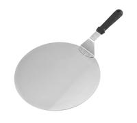 PETSOLA Pelle à Pizza en Acier Inoxydable Spatule Palette Transfert Manche Caoutchouc Confortable et Riveté Légère à 583g pour Levage Aisé Adaptée à Four Chaud Pizzaiolo Débutants