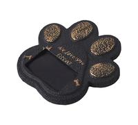 PETSOLA Pierre Commémorative pour Animaux Stèle Funéraire pour Animal Marqueur de Sépulture Panneau pour Chien avec Cadre Photo Intégré Approprié pour Offrir, Noir