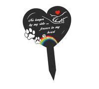 PETSOLA Pierre Tombale En Métal, Stèle Funéraire, pour La Perte D'un Animal de Compagnie, Plaque Commémorative, Pierre Tombale de Jardin, Deuil D&