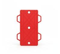PETSOLA Planche d'Équilibre Enfant Planche Plateau Trotinette Roulettes à Deux Poignées pour Glisser et Se Diriger en Plastique Adaptée à Motricité, Array, Rouge