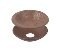 PETSOLA Plat en Céramique avec Base Séparable Bac à Lézards Multifonctionnel Abreuvoir pour Chéloniens, Reptiles, Terrarium, Habitat, Séparé, Rond