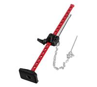 PETSOLA Plateforme élévatrice pour Voiture Radiocommandée En Alliage D'aluminium, Cric Coulissant, Pièce de Rechange Portable, Accessoire Robuste, Idéale, Tige Rouge à Base Noire