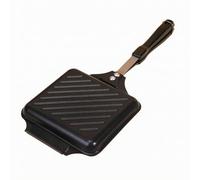 PETSOLA Poêle Grill Double Face Chauffe Uniforme Poêle Grill Carrée Antiadhésive Ustensile Cuisson