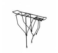 PETSOLA Porte-Bagages Vélo Arrière Support Cargo Porte-Luggage Porte Acier Haute Résistance Tiges Épaissies 995 Mm Double Renfort Latéral Porteur Robuste 150, Épaissi+Vis W