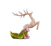 PETSOLA Porte-Bouteille Cerf avec Socle Floral Décoratif Porte-Bouteille en Forme Cerf sur Pied Décoration pour Salon, Bleu Nouveau