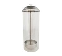 PETSOLA Porte-pailles En Verre, Distributeur de Pailles Réutilisables pour Café/bar