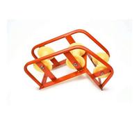 PETSOLA Poulie Pose Câble avec Châssis Métallique Triangulaire Poulie Tirage Câble Robuste pour Électriciens, Professionnels du Bâtiment, Poulie De Regard À Grande Courbure Roue En Nylon Ordinaire
