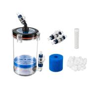 PETSOLA Préfiltre Cylindrique Traparent pr Aquarium Compact Baril Préfiltre D'aquarium Sûr Matériau Filtrant pr à Poisso, Connecteur 16