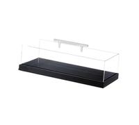 PETSOLA Présentoir de Gâteaux Boîte de Présentation Buffet Plateau de Service Acrylique Boîte de Rangement Rectangulaire avec Couvercle Adapté Aux Buffets Bru, Style B