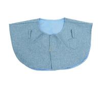 PETSOLA Protection D'épaule Anti-griffures pour Perroquet, Support pour épaule, Cape de Protection des Vêtements en Lin, Châle Anti-Morsure Facile à Porte, Bleu-Gris