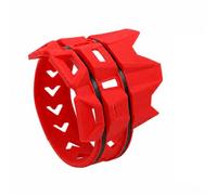 PETSOLA Protège-échappement en Silicone pour Manchon Protection Thermique Sangles Intégrées Isolant pour Échappement Haute Température Convient pour Réparation sur Route, Rouge