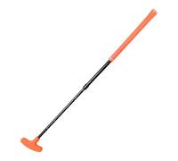 PETSOLA Putter de Golf en Aluminium, Outil D'entraînement Double Face Antidérapant, Accessoire Idéal pour Débutants à La Maison, Au Jardin Ou Au Bureau, P, Orange