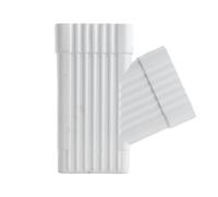PETSOLA Raccord En Y pour Accessoires de Gouttière de Descente Pluviale pour La Gestion Des Eaux Pluviales, 5x8cm Blanc