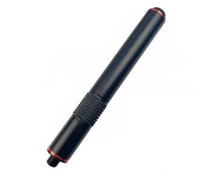 PETSOLA Rallonge de Queue de Billard en, Noir/Rouge, pour Queue De Billard Universal, Extension Télescopique en Aluminium À Rotation Externe 240-340mm avec Anneau Décoratif Rouge