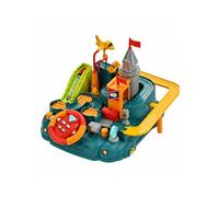PETSOLA Rampe pour Voitures Manuel | Réaliste, Jeu Piste Interactif, Course Interactif, Vert
