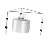 PETSOLA Réchaud à Alcool Compact pour Usage Extérieur Brûleur Portable Aluminium Alliage Léger Système à Combustion Rapide et Capacité de Stockage de Carburan, avec Support
