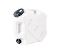 PETSOLA Récipient d'eau Camping Réservoir Stockage Robinet Bidon Dos Poignée Bec Verseur Joint Silicone Large Ouverture Adapté pour Randonnée Acti, Blanc