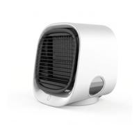 PETSOLA Refroidisseur d’refroidisseur pour Bureau Rafraîchisseur d’air Miniature Climatiseur Bureau Bouton Rond En Plastique pour Maison, Array, M201 Ventilateur Froid Blanc
