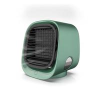 PETSOLA Refroidisseur d’refroidisseur pour Bureau Rafraîchisseur d’air Miniature Climatiseur Bureau Bouton Rond En Plastique pour Maison, Array, M201 Ventilateur Froid Vert