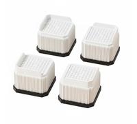 PETSOLA Rehausseur de Pied de Lit Empilable Antidérapant Support de Pied de Table Résistant à L'humidité, 5.1CM, 087 Blanc L