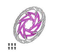 PETSOLA Rotor de Frein à Disque Disque de Rechange Composant de Réparation Accessoire Cyclisme avec Conception Ajourée pour Un Poids Réduit Adapté pour L'Ass, Violet