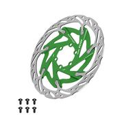 PETSOLA Rotor de Frein à Disque Disque de Rechange Composant de Réparation Accessoire Cyclisme avec Conception Ajourée pour Un Poids Réduit Adapté pour L'Ass, Vert