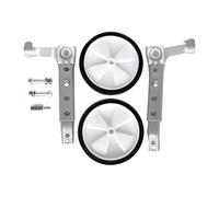 PETSOLA Roues D'Entraînement Vélo Enfants Roues Arrière Réglables pour Accessoires de Stabilisation Faciles à Installer Matériau PP Antidérapant Adapté à L'Ap, Blanc