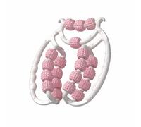 PETSOLA Rouleau de Massage à Poignée Poignées Ergonomiques Outil de Détente des Jambes Portable Soin du Corps, Rose Sakura