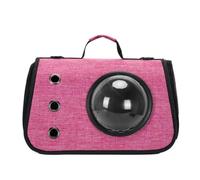 PETSOLA Sac Transport avec Dôme Souple Aéré pour Chats, Déplacement, Vétérinaire, Sorties, Rose Vif