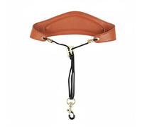 PETSOLA Sangle de Saxophone Tour de Cou Collier Courroie Harnais avec Crochet Pivotant Anti-usure et Cordon Réglable Confort Prolongé pour Adultes et, Orange