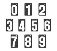 PETSOLA Score Keeper, Flip Number Cards, Numéros 0-9 Scorekeeper Team Games Table Scoreboard pour Le Football et Le Basket-Ball, Gris