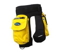 PETSOLA Short de Plongée BCD pour Homme et Femme, Ceinture Extensible et Ajustable, équipement de Plongée, Poches, Néoprène Haute élasticité, Jaune