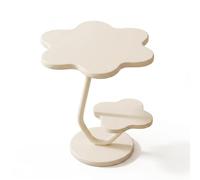 PETSOLA Table Fleurie Facile à Nettoyer Table Double Niveau Couleur Vive Guéridon, Noir De Luxe