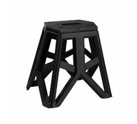 PETSOLA Tabouret de Camping Pliable Siège Extérieur Chaise Pliante Banc Portable Fauteuil Compact en PP Léger Se Déploie et Se Quelques Secondes Adapté au, Noir