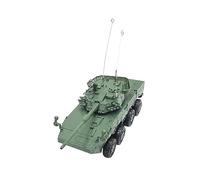 PETSOLA Tank Modèle Miniature Maquette Véhicule Blindé Char Chenillé Jeu D'Assemblage Manuel Structure Fine Matériau PP Adapté Salon Bureau Entrepr, VERT