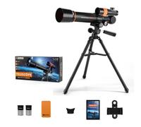 PETSOLA Télescope Astronomique Télescope d'Observation Télescope pour Débutant Télescope avec Trépied avec Trépied Réglable en, Télescope Astronomique 1003-1 avec Accessoires Standard