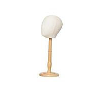 PETSOLA Tête de Mannequin Enfant, Présentoir pour Chapeaux et Perruques, Base Stable Moderne En Bois, pour Le Coiffage et Le Séchage, à Domicile, En Salon et, Hauteur totale 49cm