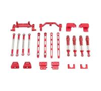 PETSOLA Tige D'Essieu Voiture Modèle Pont RC Accessoire Métal Aluminium Installation Précise Renforcée pour Branchement Voiture Télécommandée Passi, Rouge, Style B