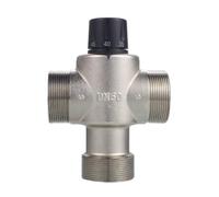 PETSOLA Vanne Thermostatique avec Corps En Laiton Température Constante Mitigeur Thermostatique Compact Robinetterie pour Douchette, DN50, style to 1