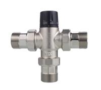 PETSOLA Vanne Thermostatique avec Corps En Laiton Température Constante Mitigeur Thermostatique Compact Robinetterie pour Douchette, DN50, style to 5