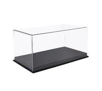 PETSOLA Vitrine de Protection pour Voiture Miniature à L'échelle 1:24 avec Couvercle, Idéale pour Les Collectionneurs de Modèles Réduits et de Poupées.