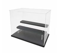 PETSOLA Vitrine n Étagères à Gradi Pliable Boîte D'affichage Pliante en Acrylique Présentoir pr Chambre, Étagère, 3 Niveaux