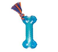 Petstages Jouet pour Chien Orka Bone - os Distributeur de friandises/à mâcher - Bleu Roi