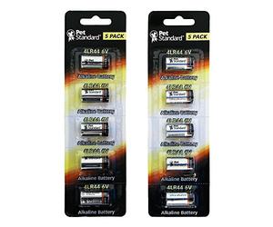 PetStandard Lot de 10 Colliers pour Chien 6 V 4LR44 / 476A / PX28A / A544 / K28A / L1325