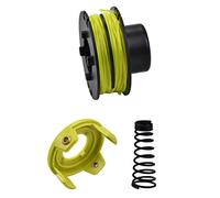 PETSTIBLE 1 ensemble de bobine de fil et de ressort de couvercle pour débroussailleuse RAC118 1,2 mm RLT3525S (1 bobine complète + 1 couvercle + 1 ressort de remplacement)